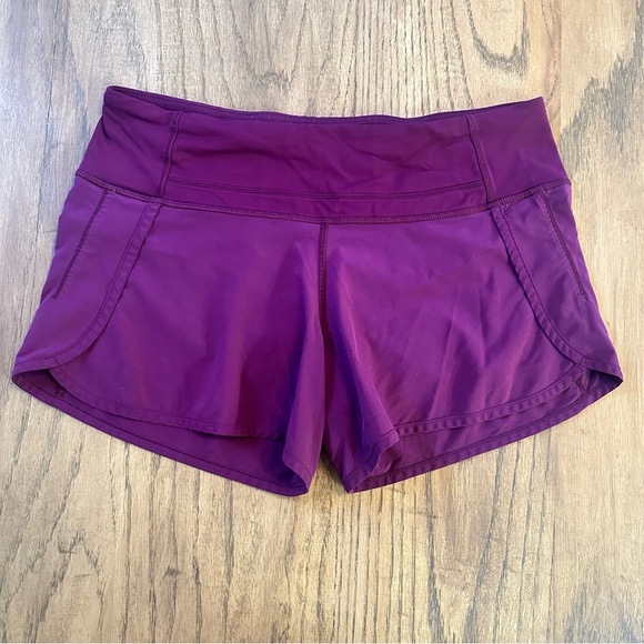 lululemon athletica Pants - Lululemon Run Times 4” Inseam Shorts Size 6 Color Marvel